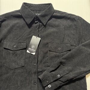 Molokai Surf Co Men’s Corduroy Flannel 
Size Small, Brand New with Tags